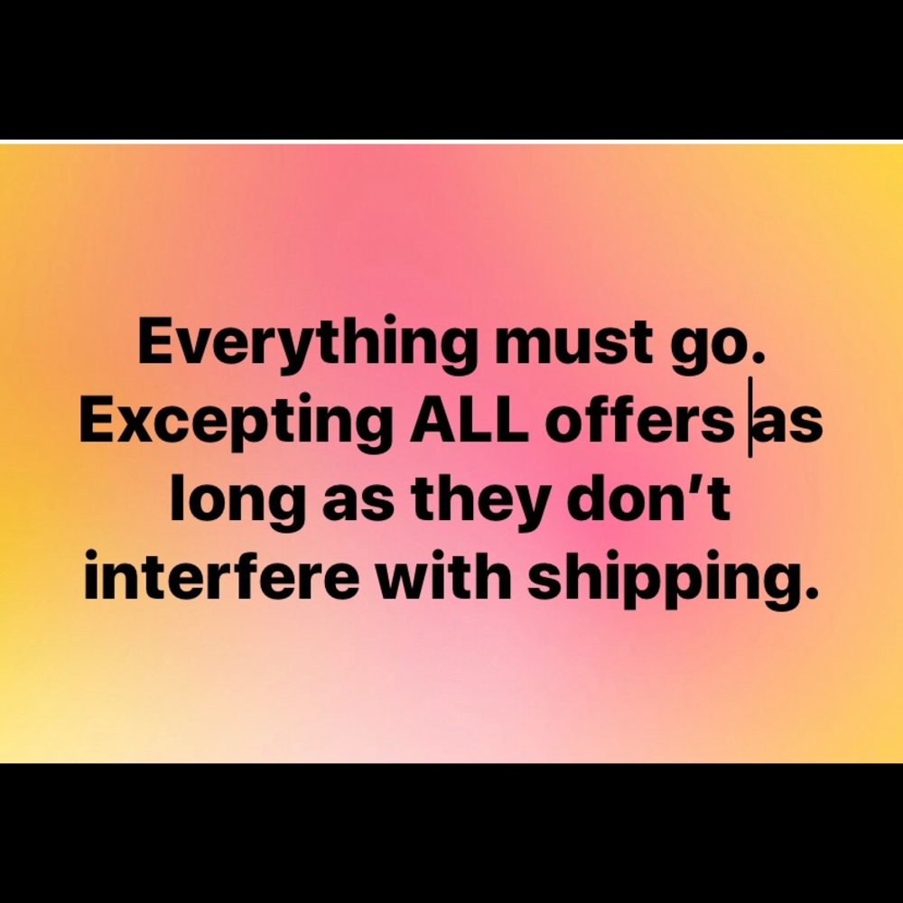 AALL OFFERS ARE EXCEPTED.